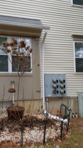 Installed Down Spout